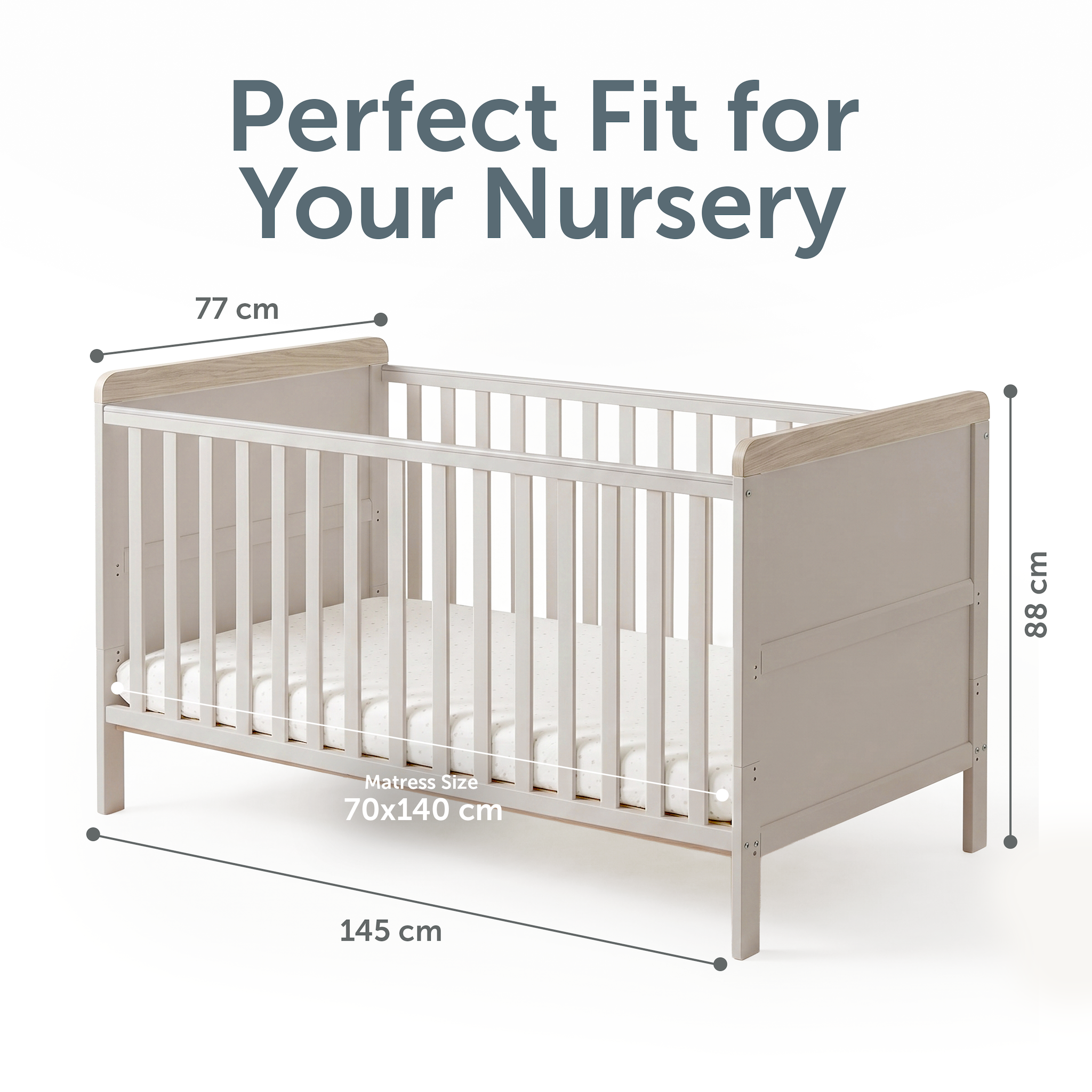 Haddington Kinderbett mit Wickelkommode