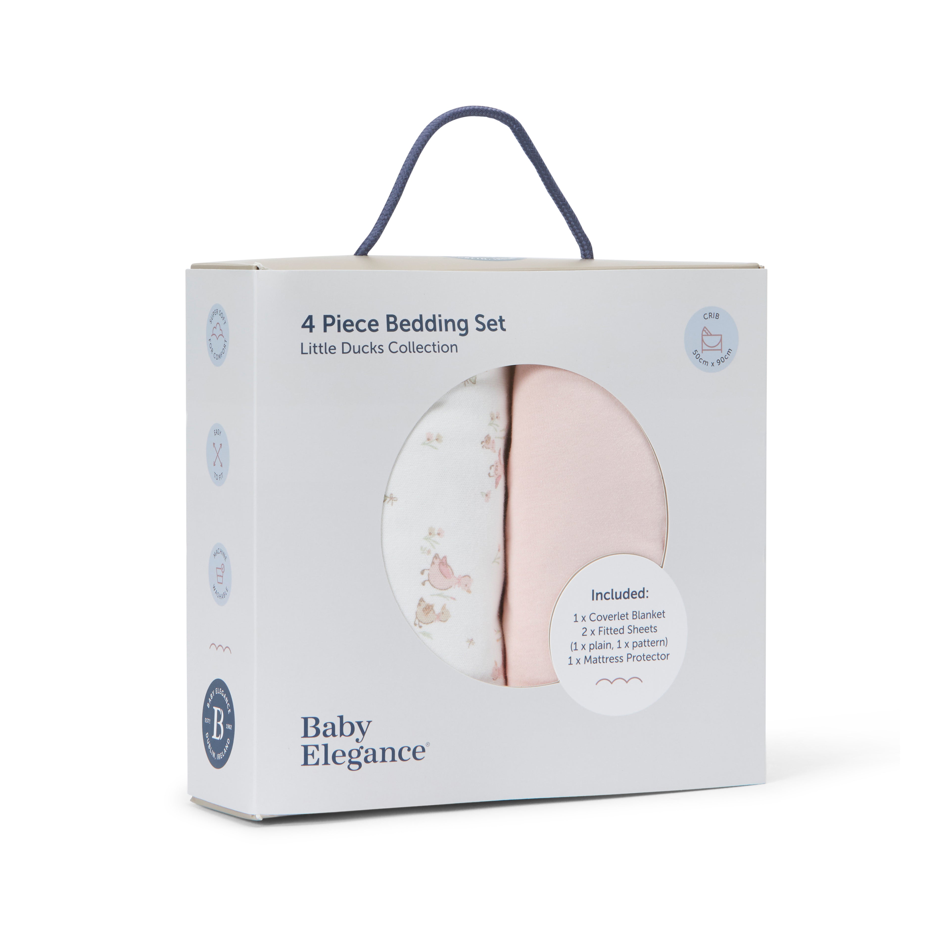 Babybettwäsche-Set - 45 x 90 cm - 4-teilig