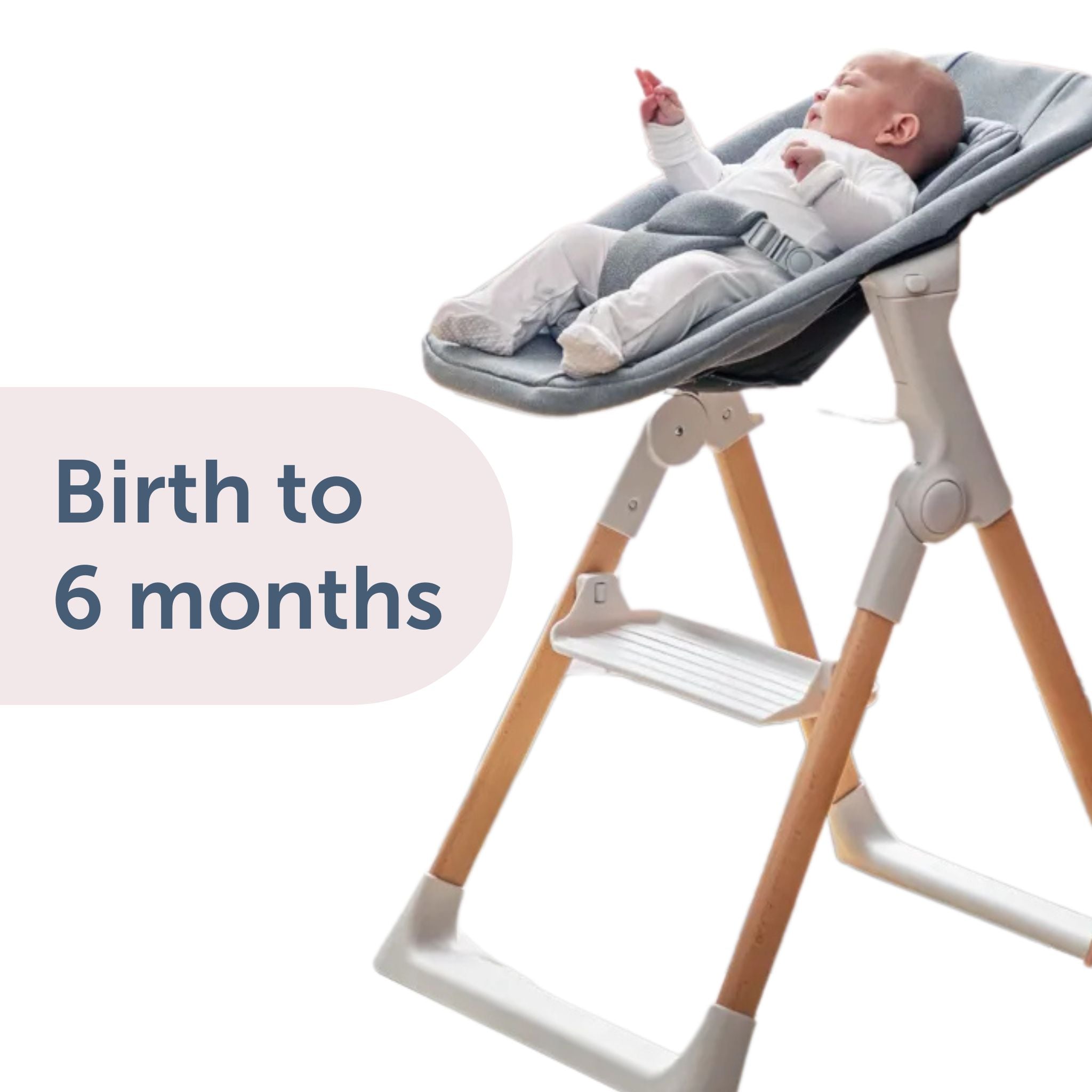 Mash Hochstuhl & Neugeborenensitz - Weiß