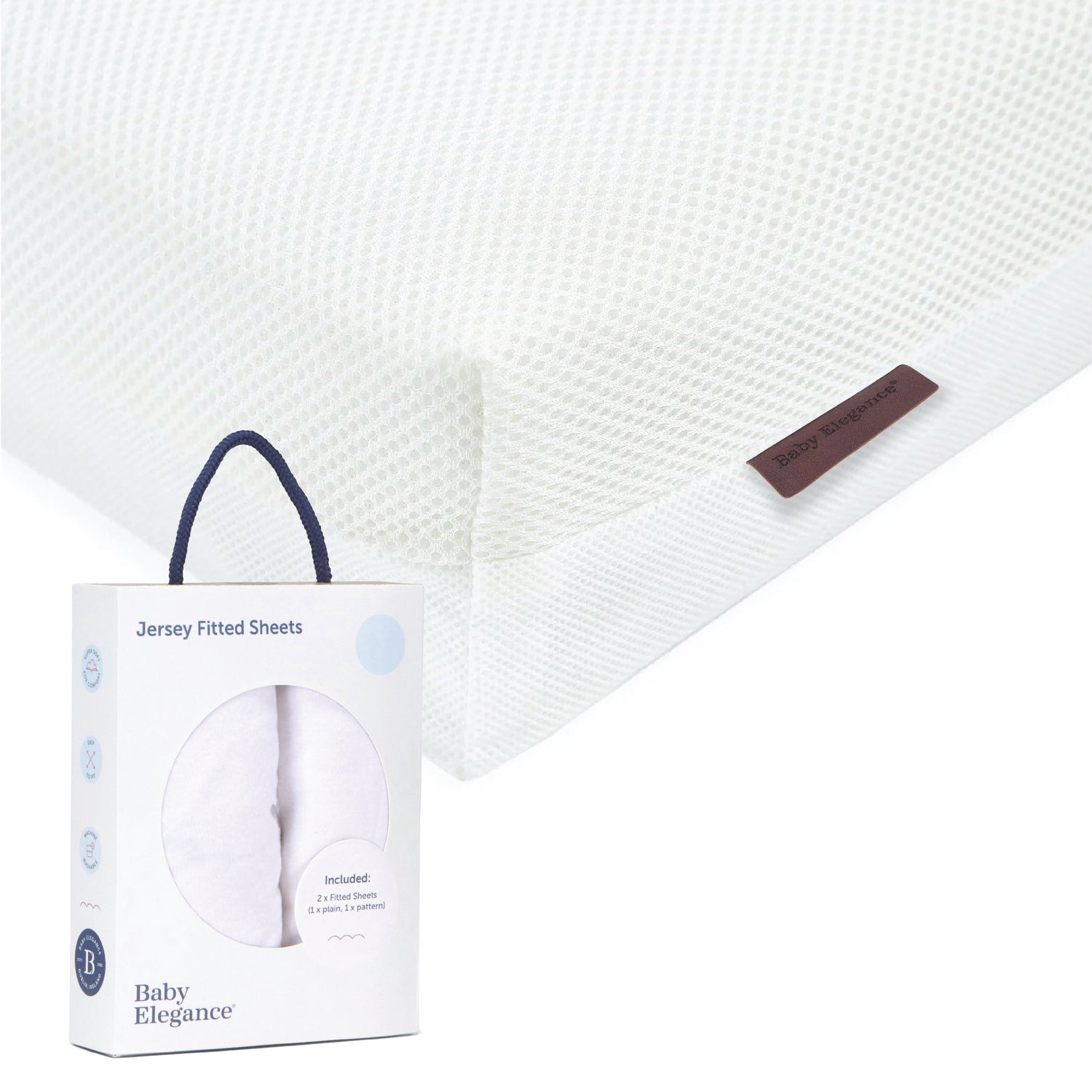 Cot Bed Mattress (Breath Dry Fibre) & Sheets Bundle