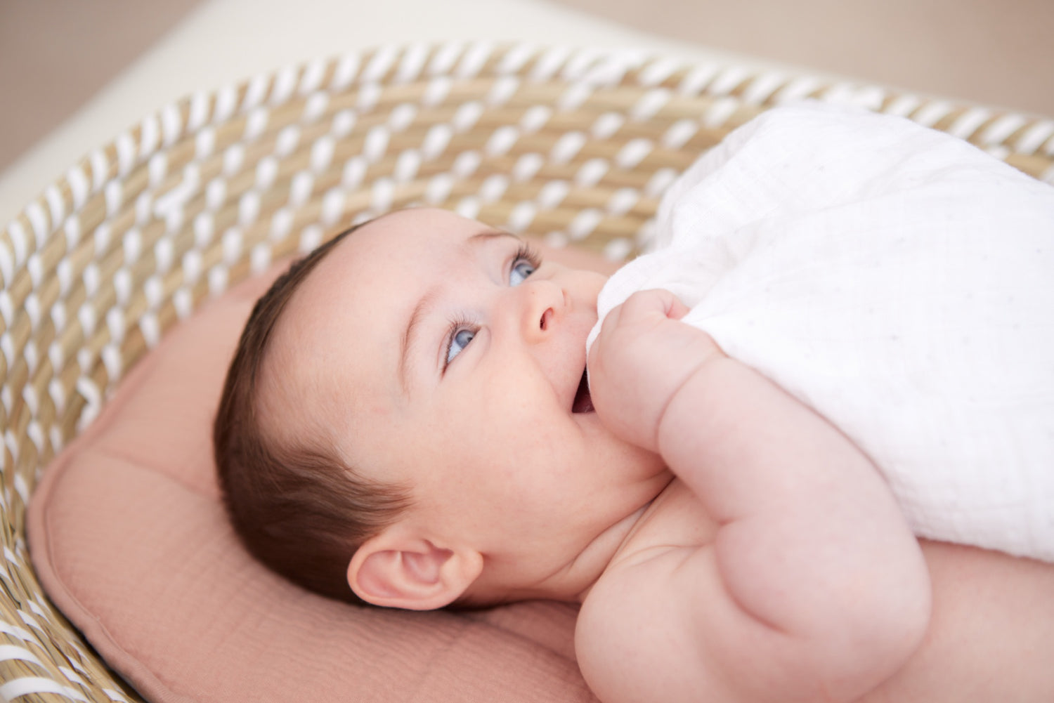 Wickelunterlage aus Musselin-Baumwolle