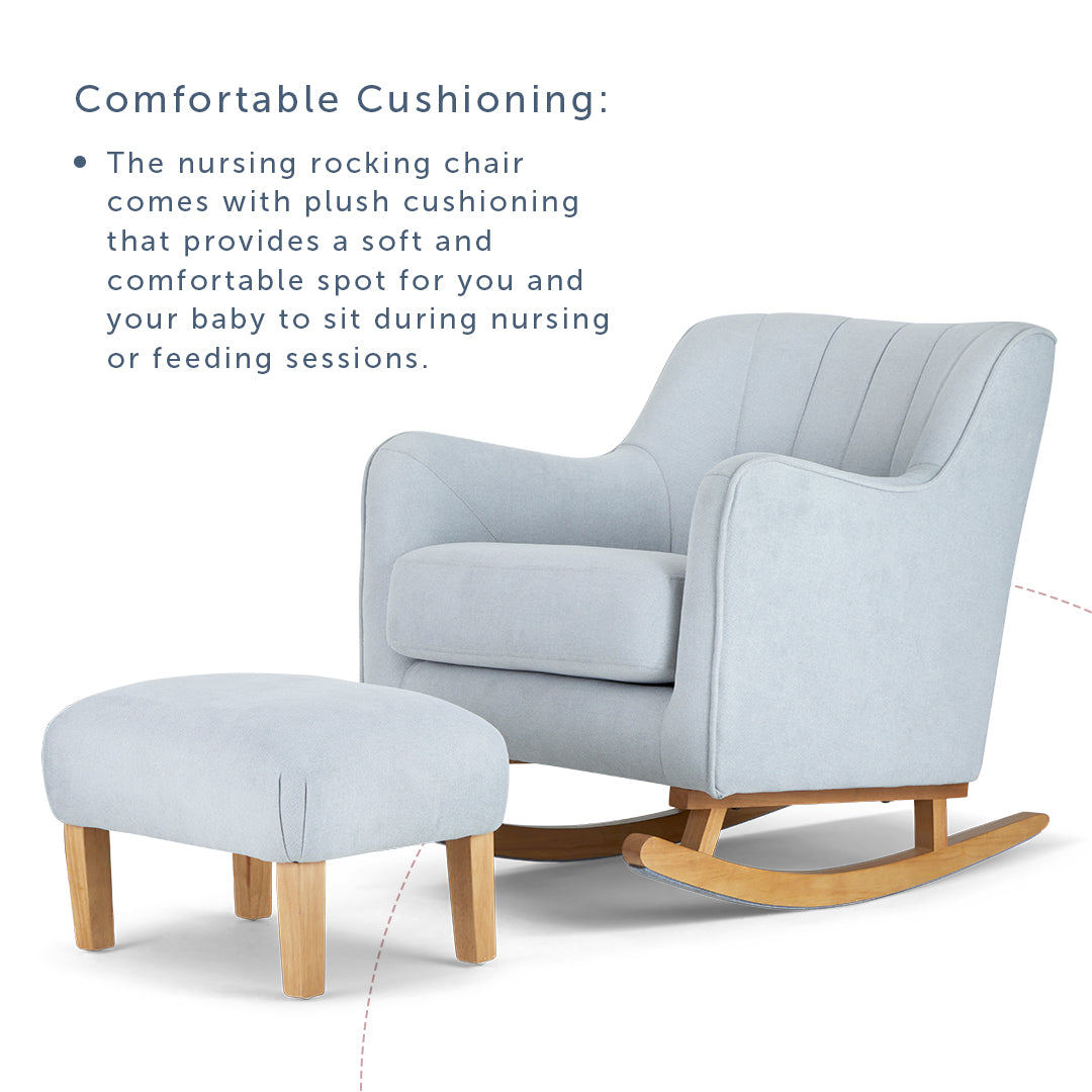 Ollie Kinderzimmer-Schaukelstuhl mit Hocker