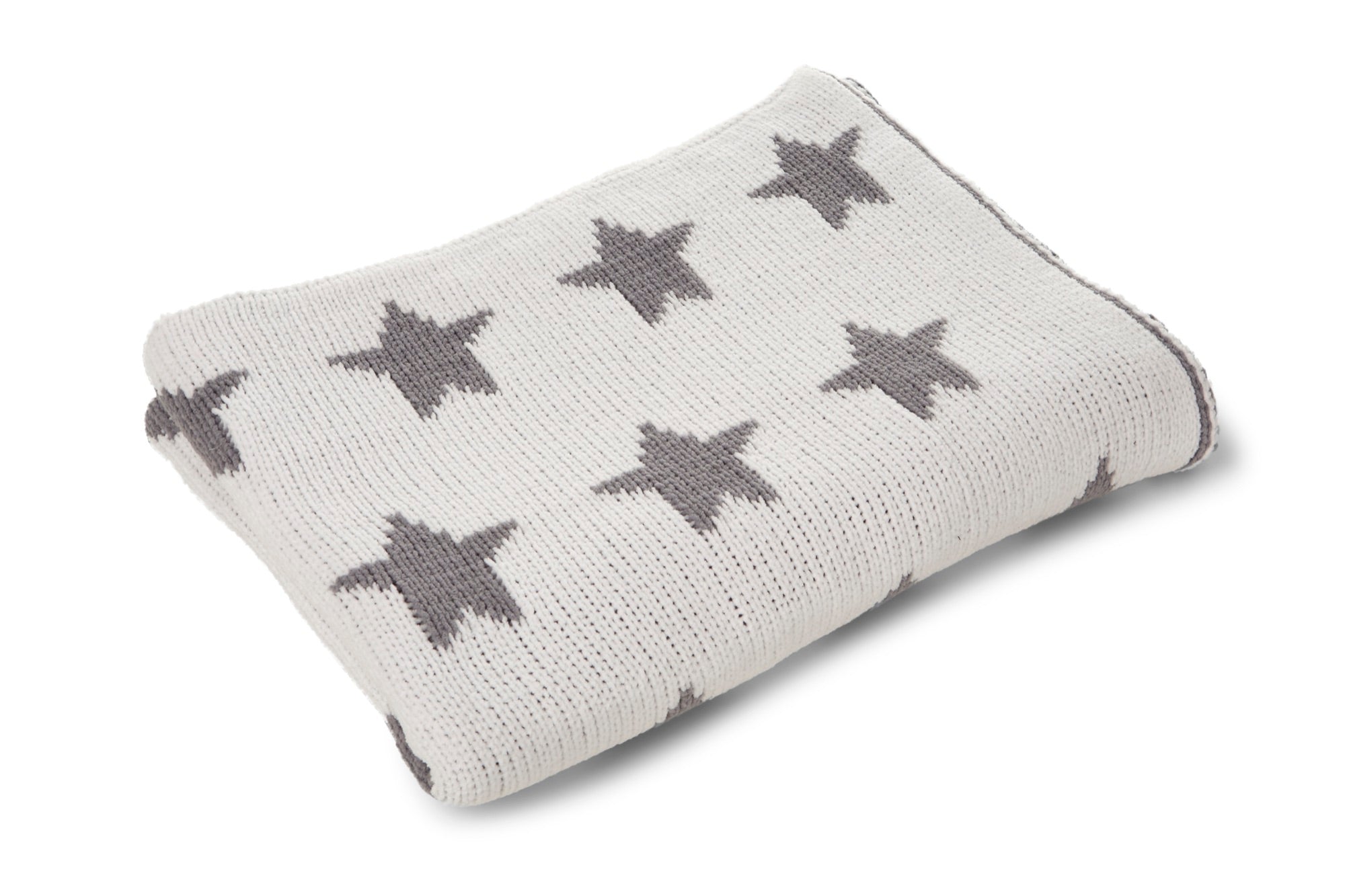 Chenille-Babydecke - Grauer Stern