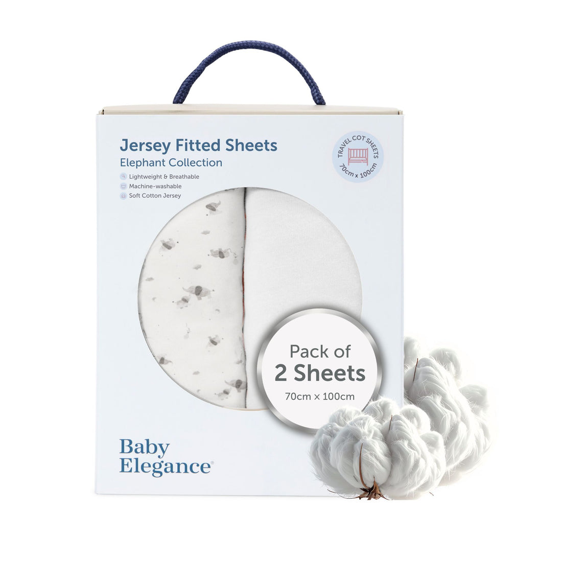 Reisebettlaken - 70 x 100 cm - 2er-Pack