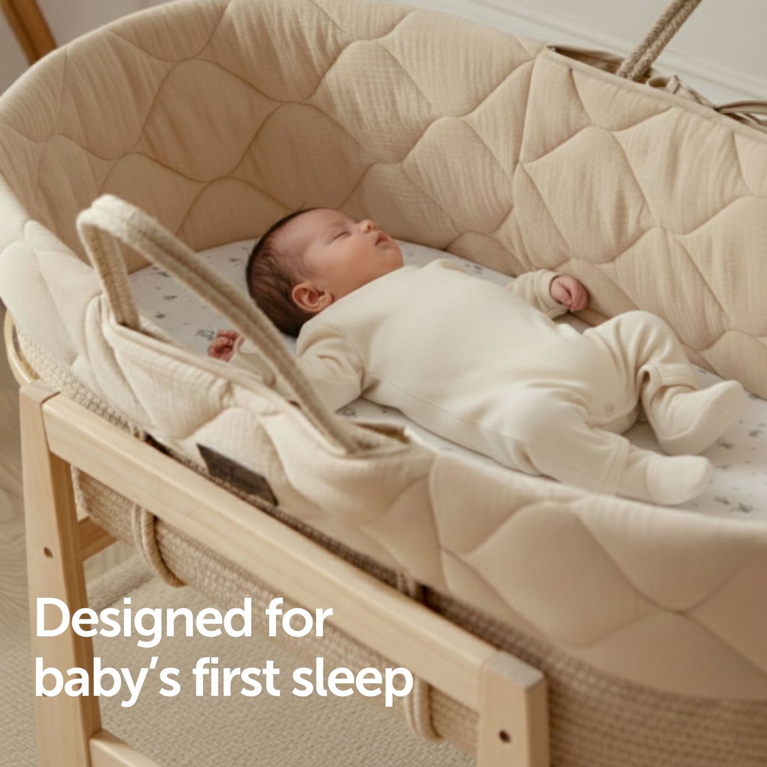 Moses Basket Sheets - 33 x 69cm - 2 Pack