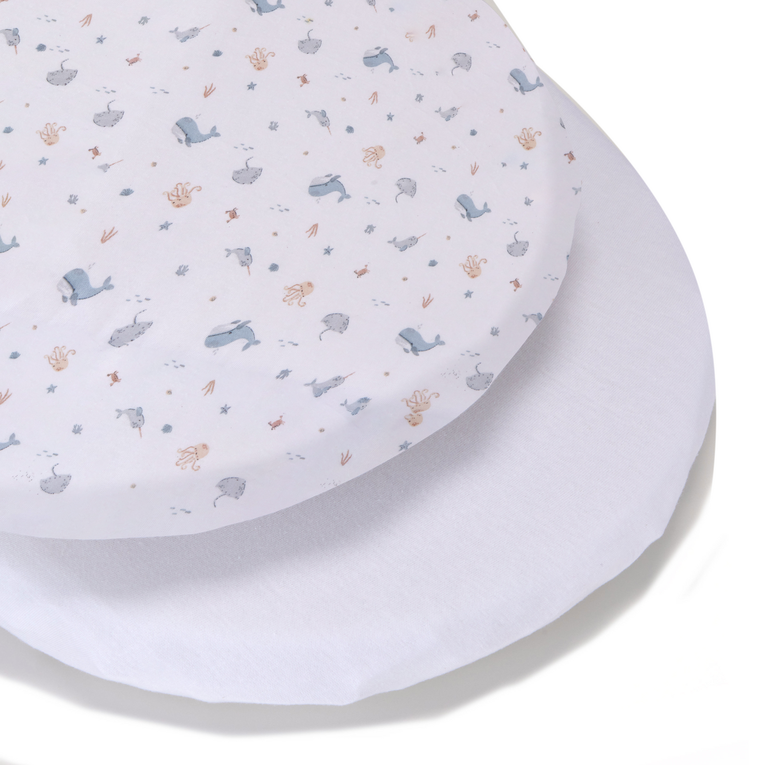 Laken für Babykörbchen – 35 x 75 cm – 2er-Pack