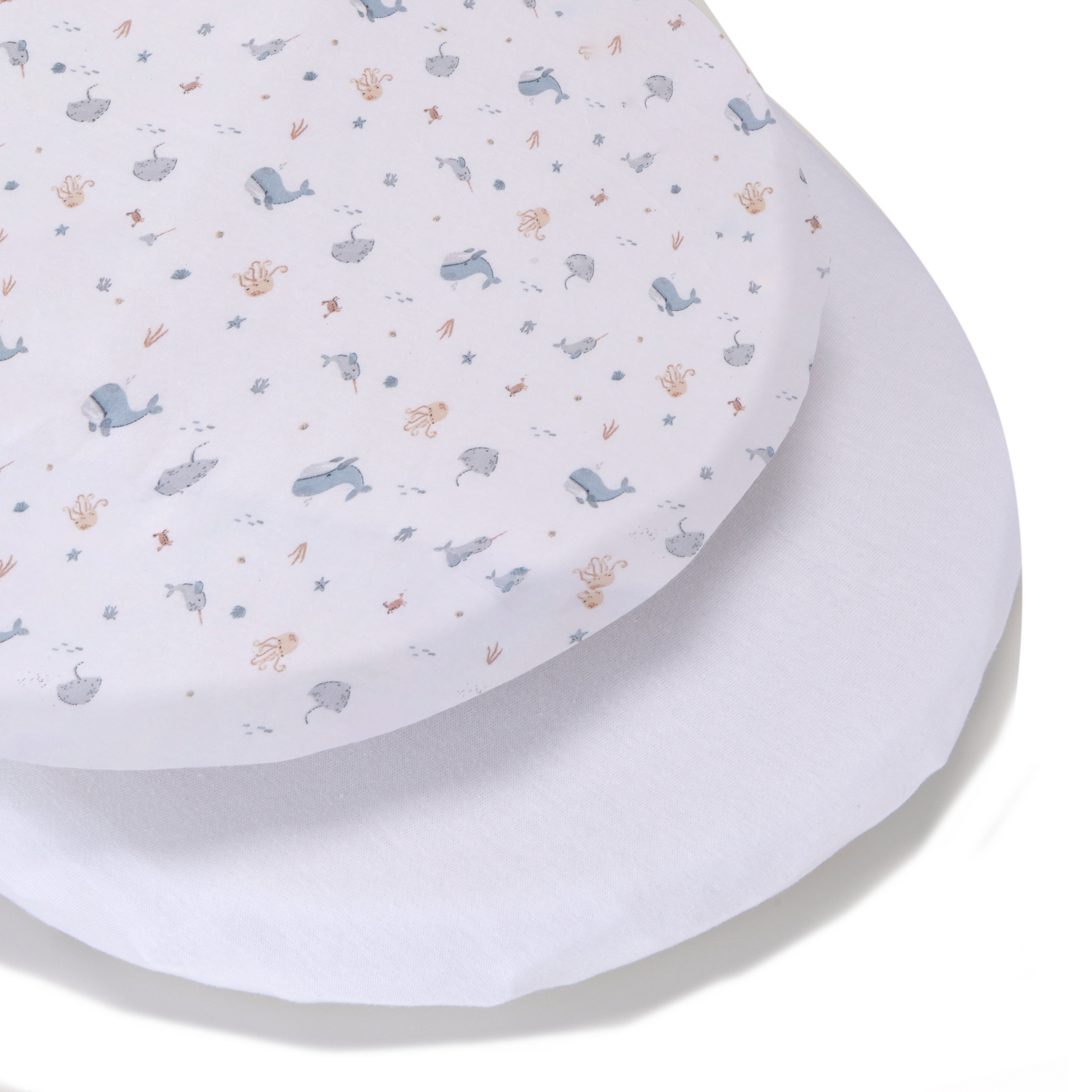 Laken für Babykörbchen – 35 x 75 cm – 2er-Pack