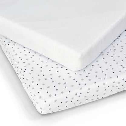 Spannbettlaken für Kinderbetten - 45 x 90 cm - 2er-Pack