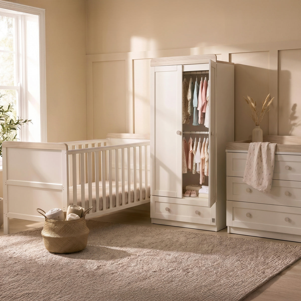 Haddington Kinderbett mit Wickelaufsatz
