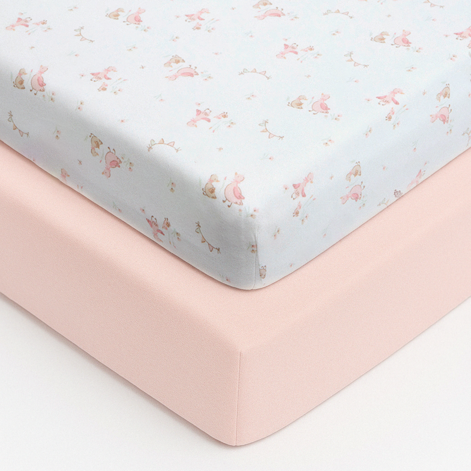 Laken für Babykörbchen – 35 x 75 cm – 2er-Pack