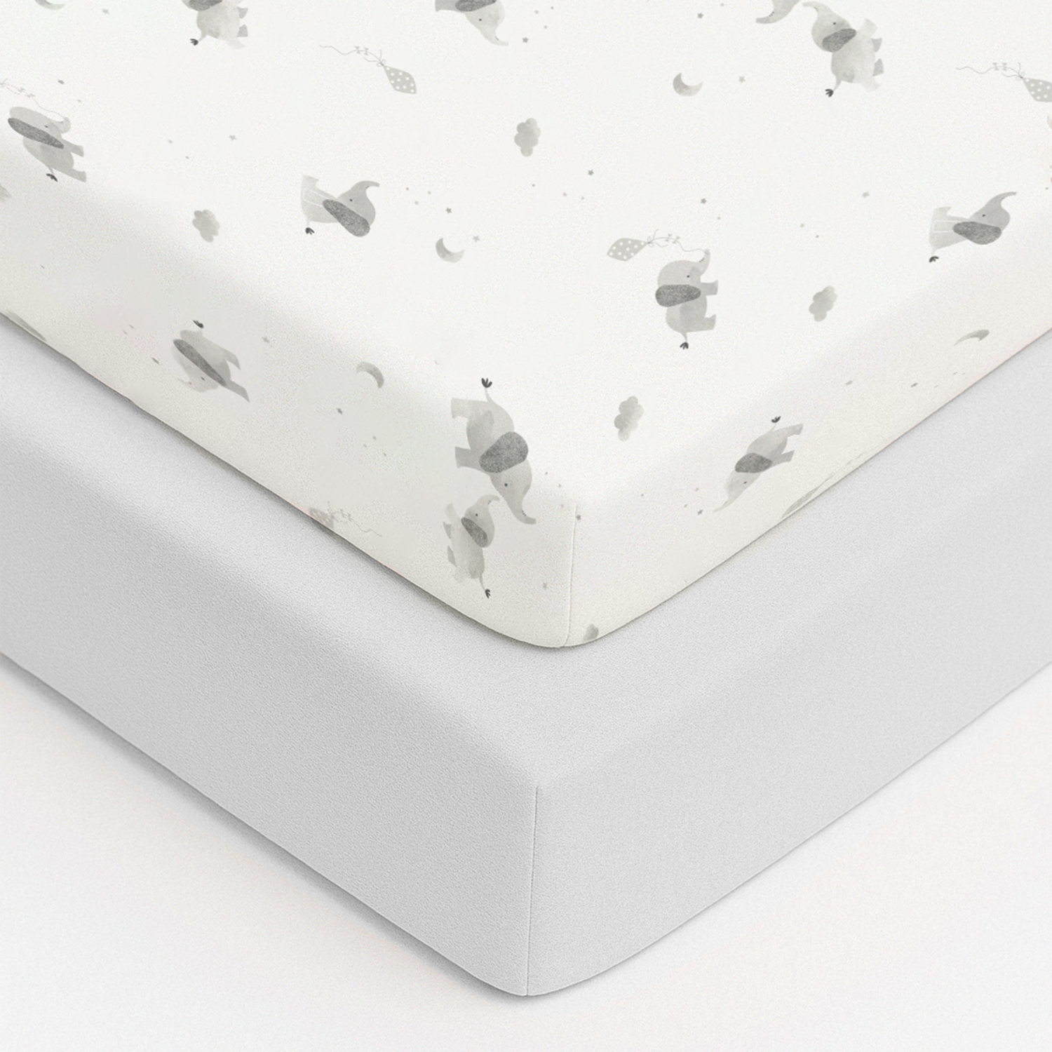 Laken für Babykörbchen – 35 x 75 cm – 2er-Pack