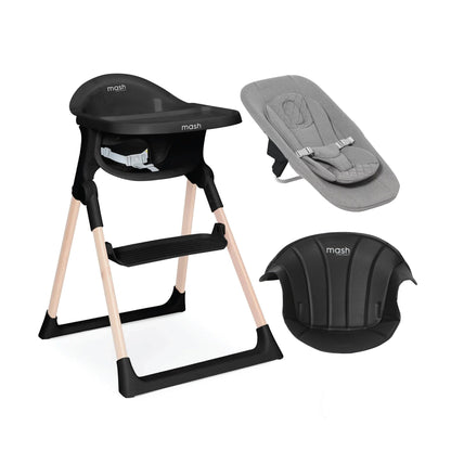 Mash High Chair Bundle - Black