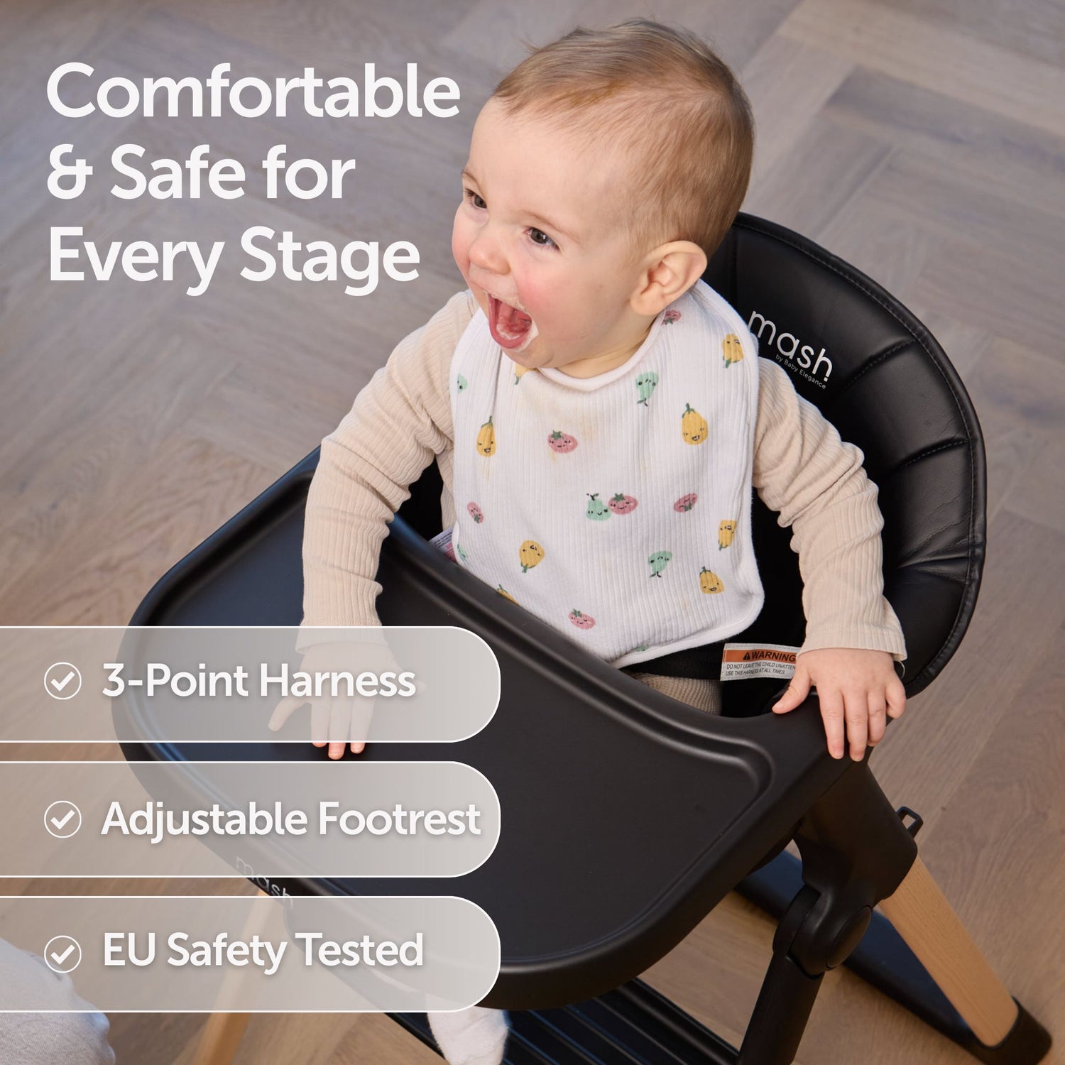 Mash High Chair Bundle - Black