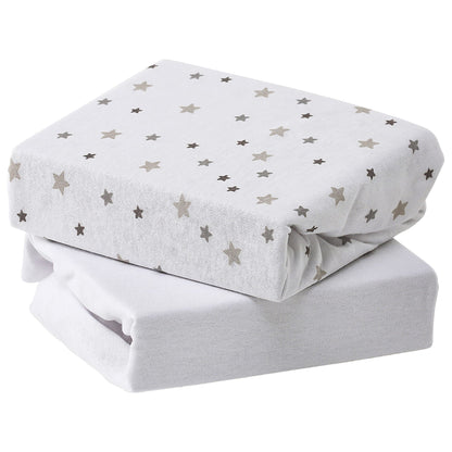 Laken für Babykörbchen – 35 x 75 cm – 2er-Pack