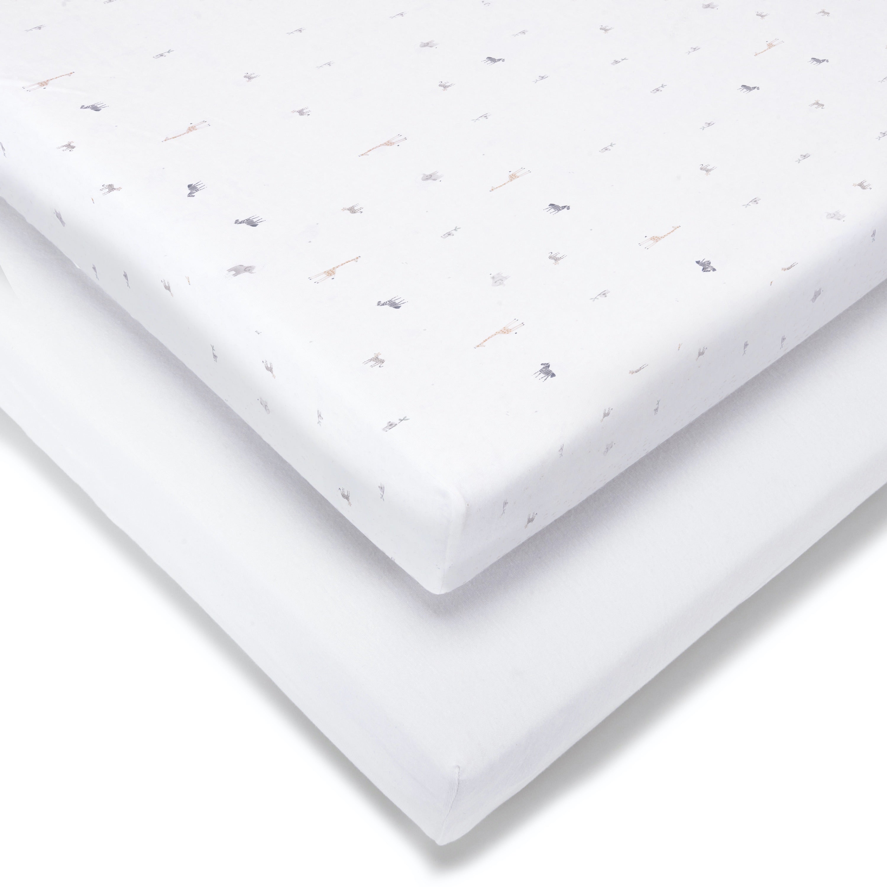 Laken für Babykörbchen – 35 x 75 cm – 2er-Pack