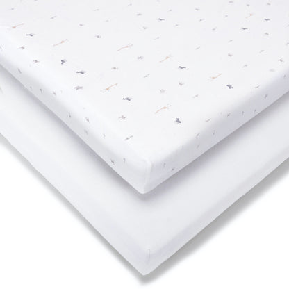 Laken für Babykörbchen – 35 x 75 cm – 2er-Pack
